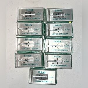 Vintage NEW Schick Razor Blades Lot Of 45 (5 In A‎ Pack) Super Stainless